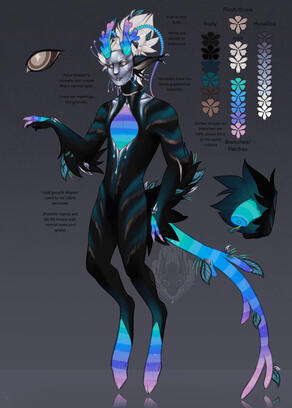 Painted Satyr - Closed species design